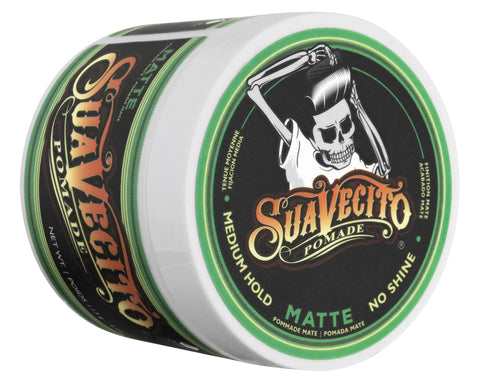 Suavecito Matte Pomade | Fijación Media y Acabado Mate