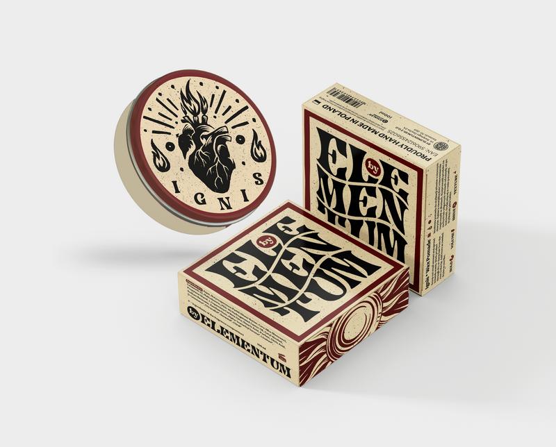 By Elementum Ignis Oil-Based Pomade, sterke hold & hoge glans