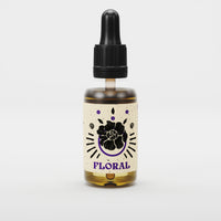 By Elementum Mollis Floral Beard Oil, witte bloemen, bes & mango