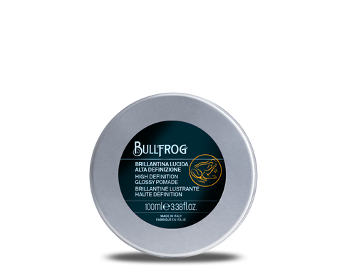 Bullfrog High Definition Glossy Pomade, strakke hold, hoge glans