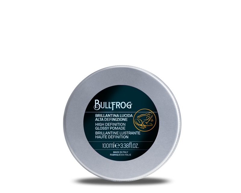 Bullfrog High Definition Glossy Pomade, strakke hold, hoge glans