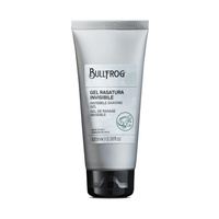 Bullfrog Invisible Shaving Gel, zilveren tube vooraanzicht