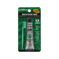 Ed. Pinaud Clubman Cera para bigote Chestnut, envase con tubo y peine verde
