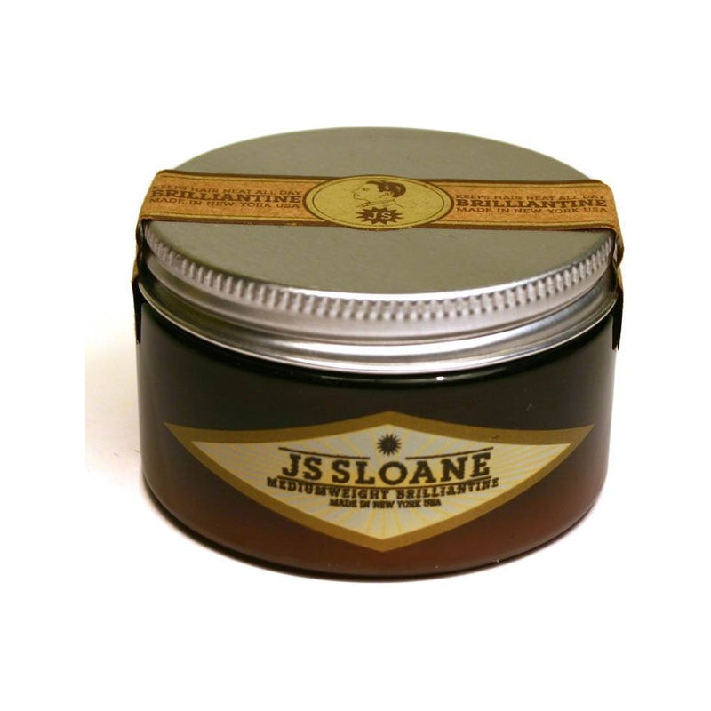 JS Sloane Medium Weight Brilliantine 118 ml - pot, vooraanzicht