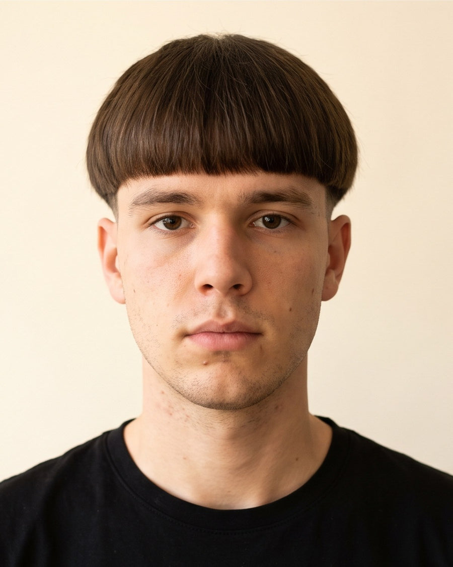 Bowl cut: frente