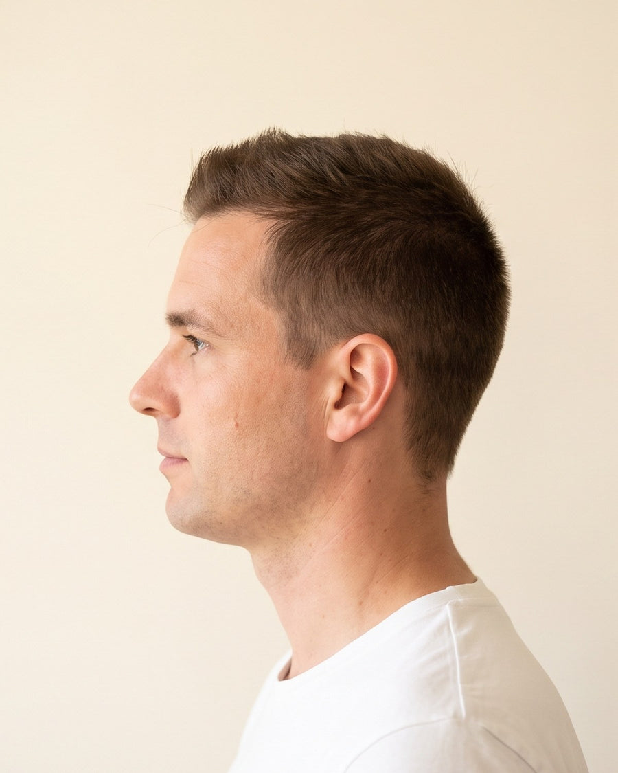Crew cut: lado