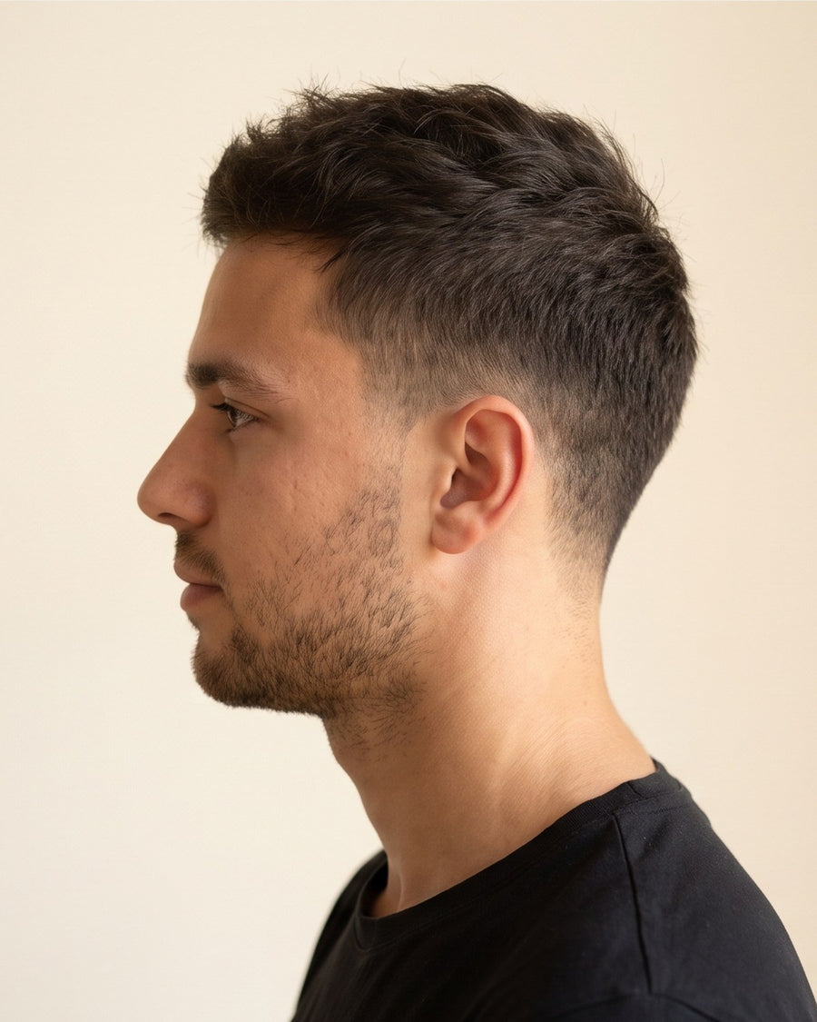 Low taper fade: lado