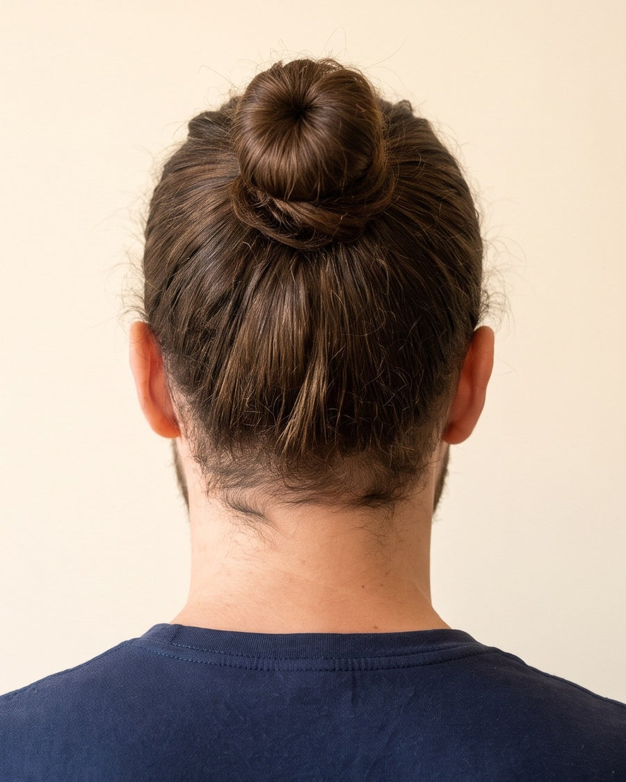 Man bun: atrás