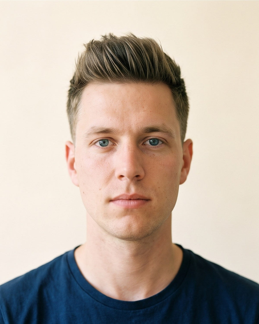 Quiff: frente