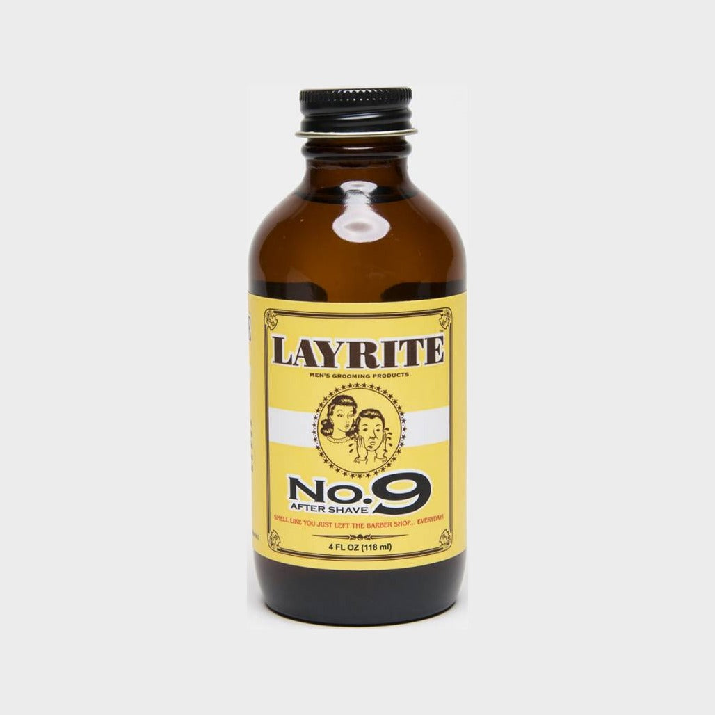 Layrite No.9 Bay Rum Aftershave 118 ml - fles, vooraanzicht