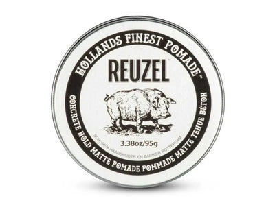 Reuzel Concrete Hold Matte Pomade | Fijación Fuerte y Acabado Mate