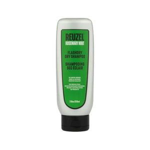 Reuzel Flashdry Dry Shampoo 210ml - vista frontal de botella exprimible verde con etiqueta