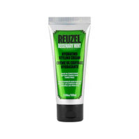 Reuzel Hydrating Styling Cream - vista frontal de tubo verde Rosemary Mint sobre fondo blanco