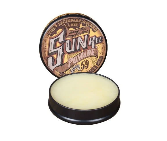 Schmiere Sun Records Oliebasis Pomade 140g - blik vooraanzicht