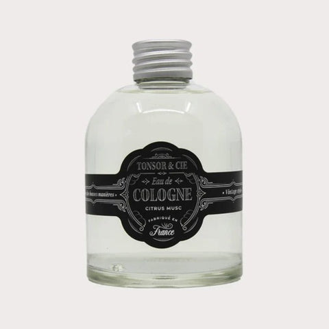 Tonsor & Cie Cologne Vintage Citrus 250 ml - glazen fles, vooraanzicht